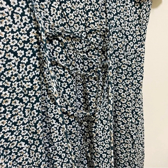 Women’s Vintage Green White Floral D.B.Y brand Dress + Pearl buttons corset S:9 - Picture 14 of 15